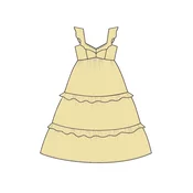 WOMENS DRESS L-SU-4065 VANILLA