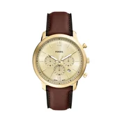 FOSSIL Analogna ura Neutra  temno rjava / zlata