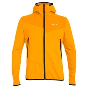 Moški pulover Salewa Agner Hybrid PL/DST M FZ Hdy Turmeric Melange/0910 L