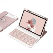 INF Združljivo ohišje s tipkovnico Bluetooth s 360° vrtljivim stojalom za MatePad SE 11 (2024) - roza, (5000080198)