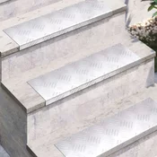 vidaXL aluminijaste stopnice 5 paket protizdrsne 60x18 cm