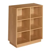 Regal v hrastovem dekorju v naravni barvi 80x95x30 cm Disco – Hübsch