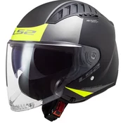 Otvorena motociklisticka kaciga LS2 OF600 Copter II Urbane 06 crno-fluo žuta