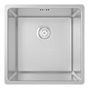 Sudoper inox Concepto Polaris, 44x44 cm, poravnata ugradnja, jedno korito