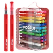 Akrilni marker M&G MOCALO, s čopičem - komplet 48 barv