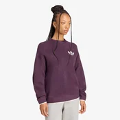 Pulover adidas Ess Knit Tipping Crew Noble Red/ Cream White M