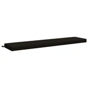 Vidaxl Blazina za klop SOEST 100% poliester Črna 180 x 40 x 8 cm