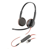 Slušalke Poly Headset Blackwire 3225, 3, 5 mm jack, USB-A, stereo (razsuto)