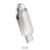 Hoco Pendrive 16 GB USB 3.0 (USB A + USB C) Hoco UD8 nikl