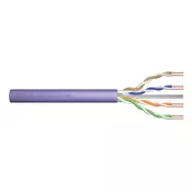CAT 6 U-UTP installation cable, 250 MHz Dca (LSZH-1), AWG 23/1, 500 m drum, sx, purple