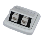 Dvojna vtičnica ABB TANGO 2xRJ45 cat6 UTP bela