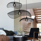 PR Home Visoka svetilka Vivi, O 61 cm, črna, kovina - Dnevna soba/jedilnica - Sodobni
