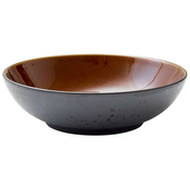 Skleda za solato, 24 cm, črna/jantar, Bitz