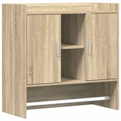vidaXL Stenska polica Montaža za steno Sonoma hrast 80 x 36 x 80 cm