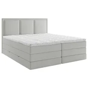 MID.YOU POSTELJA BOXSPRING 180 cm  x 200 cm , tekstil svetlo siva