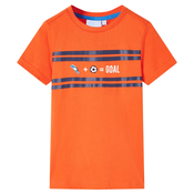 vidaXL Otroška majica temno oranžna 128, (21037542)