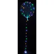 BP Prozoren balon s pisanimi lučkami LED