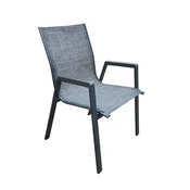 Homestar Stol DELGADO 56x63x90 cm sivi