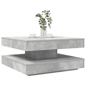 Klub stolic rotirajuci za 360 stupnjeva, betonsko-sivi, 70x70x34,5 cm