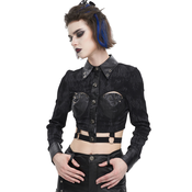 Gothic in punk ženska majica - Black - DEVIL FASHION - SHT107