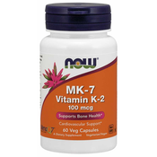Vitamin K2 (MK7) 100 µg Now, 60 kapsul