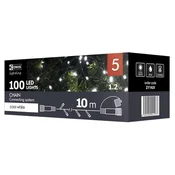 EMOS LED povezovalna božična veriga (zunanja in notranja, hladna bela), 10m