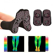 Magnetske masažne čarape za samozagrijavanje - Crna