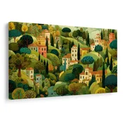 Slika slikovit razgled s hišami - 30x20