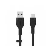 *BoostCharge USB-A/USB-C silikon 3m crni