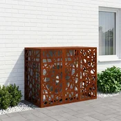 vidaXL Prekrivalo za klimatsko napravo Rjav 110 x 50 x 80 cm