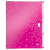 LEITZ LEITZ mapa WOW, DIN A4, PP, 12 predelkov, roza metalik, (21651592)