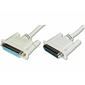 DIGITUS Modem kabel DB25M-25Ž 5m Digitus AK-610201-050-E