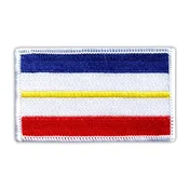 shumee Našitek zastave Mecklenburga-Predpomorjanske - magnetna podlaga - vezen našitek/značka/emblem