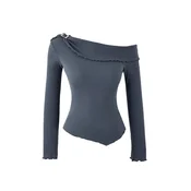Trendyol Majica temno siva