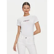 Guess Jeans Majica W4YI03 J1314 Bela Slim Fit