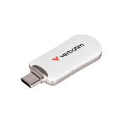 VERBATIM Plectra 256 GB USB-C 3.2 Gen 1 bela