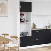 Viseci ormaric Crni hrast 60 x 57 x 207 cm Konstruirano drvo