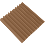 Akustična plošča - klin 50x50x5cm rjava