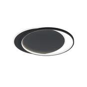 Viokef LED stropna svetilka Evelyn, črna, dolžina 55 cm, kovina - Dnevna soba/jedilnica - Sodobni - Aluminij