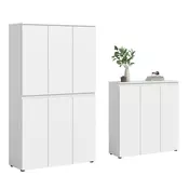Livetastic Garderobna omara Scarpa, Bela, 2 Kos