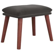 Vidaxl Stolček za noge temno siv 45x29,5x35 cm žamet