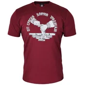 011Shop Muška majica kratkih rukava, Al samo po jedno!, Bordo
