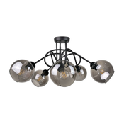 Ugradbeni luster RIN 5xE27/60W/230V crna