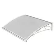 Nadstrešnica Za Vrata 82x120cm Bela Baza Ploca Providna 6mm