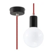 Sollux SL.0158 - Luster na kablu EDISON 1xE27/60W/230V crna/ crvena