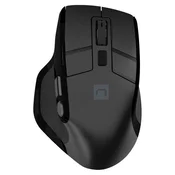 Natec Vertikalna brezžična miška NATEC JAGUAR PRO, ergonomska, BT / USB 2.4GHz, 4000DPI, 9 gumbov, tiha stikala, polnilna baterija, senzor Blue Sense, črna, (5000517146)