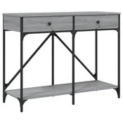 Vidaxl Klubska mizica siva sonoma 100x39x78,5 cm inženirski les