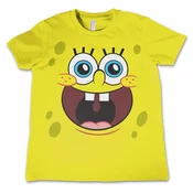 Filmska majica otroška SpongeBob Squarepants - Happy Face - HYBRIS - NIC-12-SB003-H54-3-YE