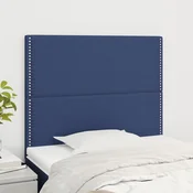 Uzglavlje plavo 100x5x118/128 cm tkanina