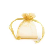 Darilna vrečka 4,5x7 cm organza - zlata svetloba (100 kosov)